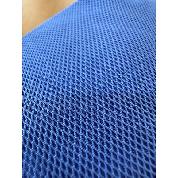 Catherine Fulmer Blue Mesh String Bikini Set XS Ruched Tie Side USA Swimwear - Picture 6 of 8